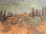 Vincent Van Gogh Wooden Sheds (nn04) Germany oil painting artist